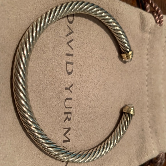 David Yurman Cable Classics Bracelet with 14K Gold - Picture 3 of 8